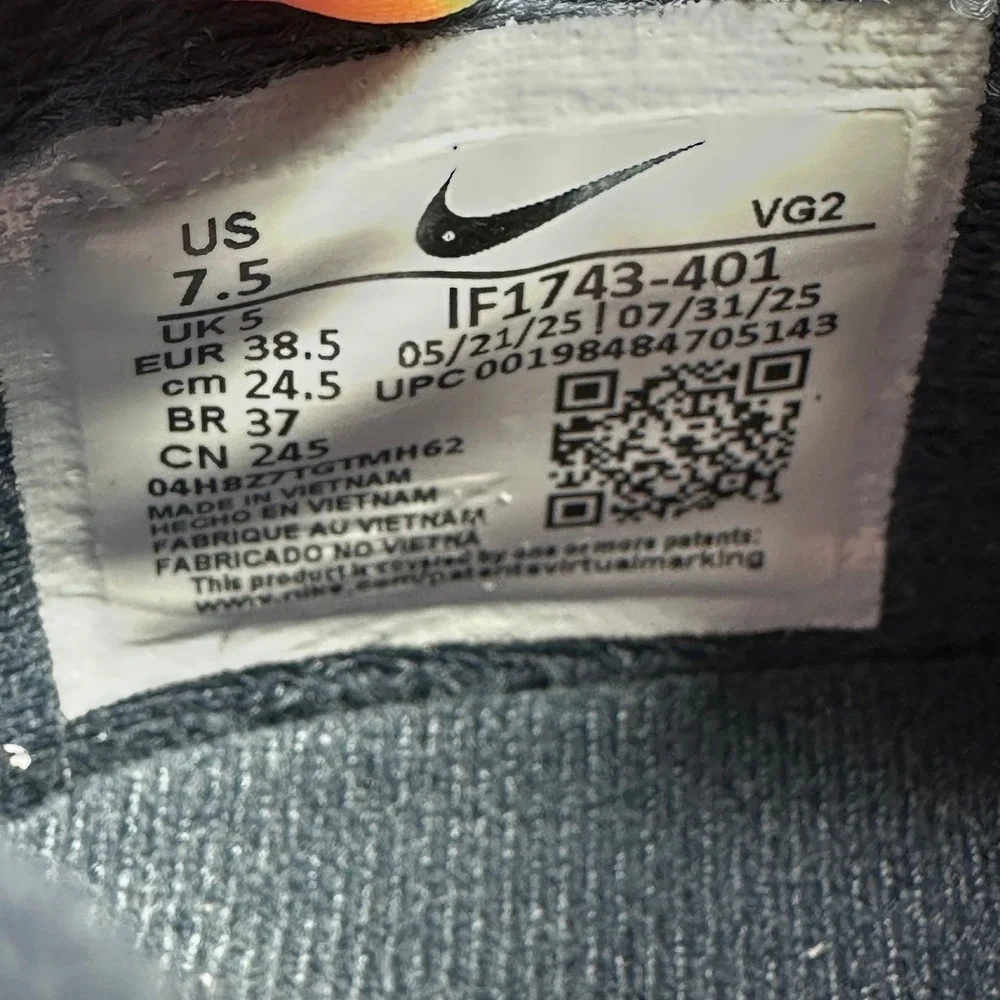 Nike Field General Sneakers Womens 7.5 Navy Pink Suede Gum Sole NEW IF1743-401 - Picture 8 of 8